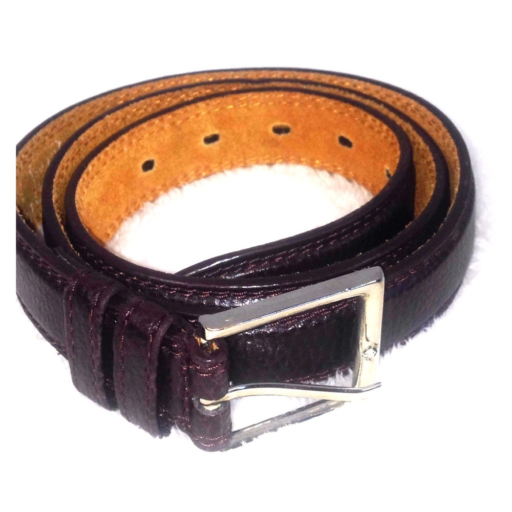 Dark Brown Leather Belt